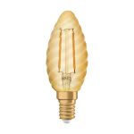 Ledvance Vintage 1906 LED E14 Kaars Goud 1.5W 120lm - 824 Zeer Warm Wit | Vervangt 12W