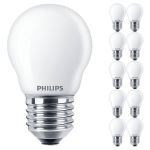 Voordeelpak 10x Philips Master Value LED Lustre E27 Kogel Mat 3.4W 470lm - 927 Zeer Warm Wit | Beste Kleurweergave - Dimbaar - Vervangt 40W