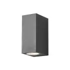 D'Lite Wandlamp Vrebos Aluminium Zwart Up & Down | IP54 - Geschikt Voor 2x GU10
