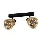 Eglo Plafondlamp Keelby Staal Zwart | IP20 - Geschikt voor 2x E14 